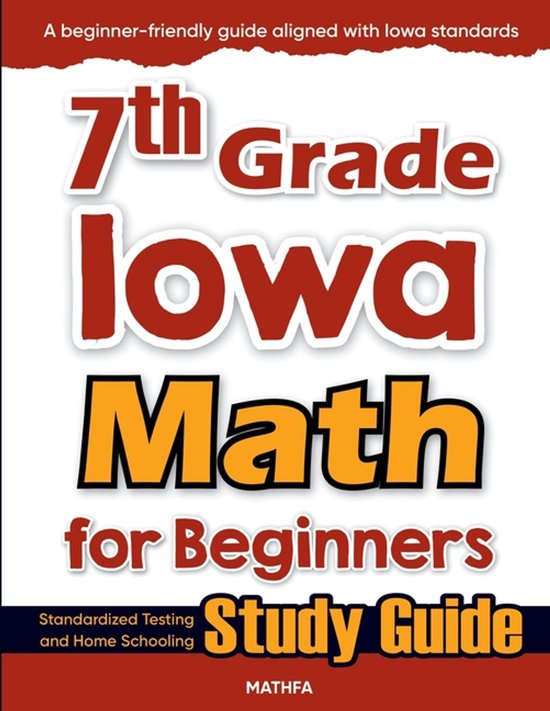 7th Grade Iowa Math for Beginners - cover
