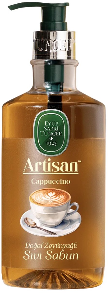 Eyup Sabri Tuncer - Artisan - Natuurlijke Vloeibare Handzeep met Olijfolie – Cappuccino – 600 ml - Gluten Vrij