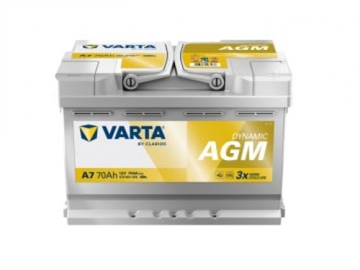 Varta A7 Dynamic AGM Start-stop accu 70Ah 760A
