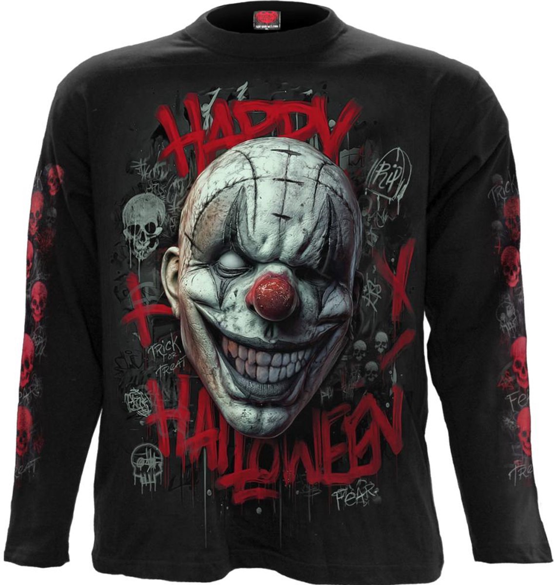 Spiral - Happy Horroween Longsleeve shirt - L - Zwart