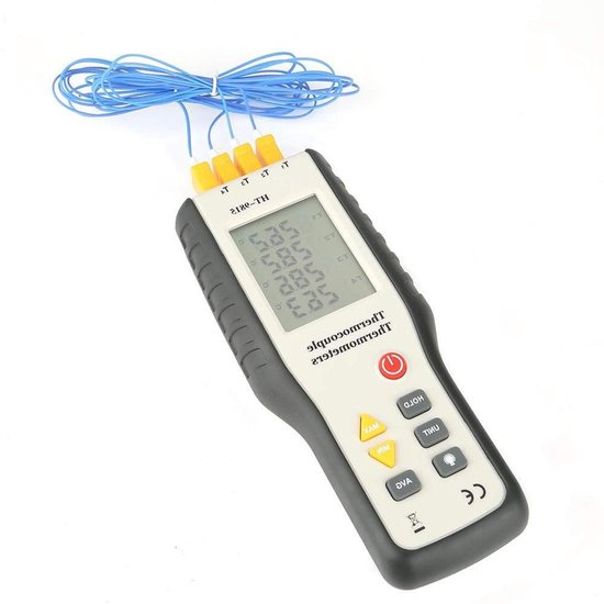 Digitale thermometer K-type incl sensoren - De Auto Airco Specialist
