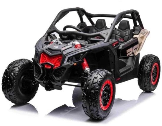 Can-Am Maverick UTV - Elektrische buggy - 2-persoons - 24V - Zwart - Met Afstandsbediening