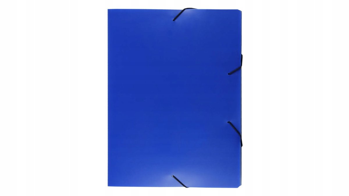 Biurfol Kaart met Elastiek 2 cm Blauw - Documentenkaart A4