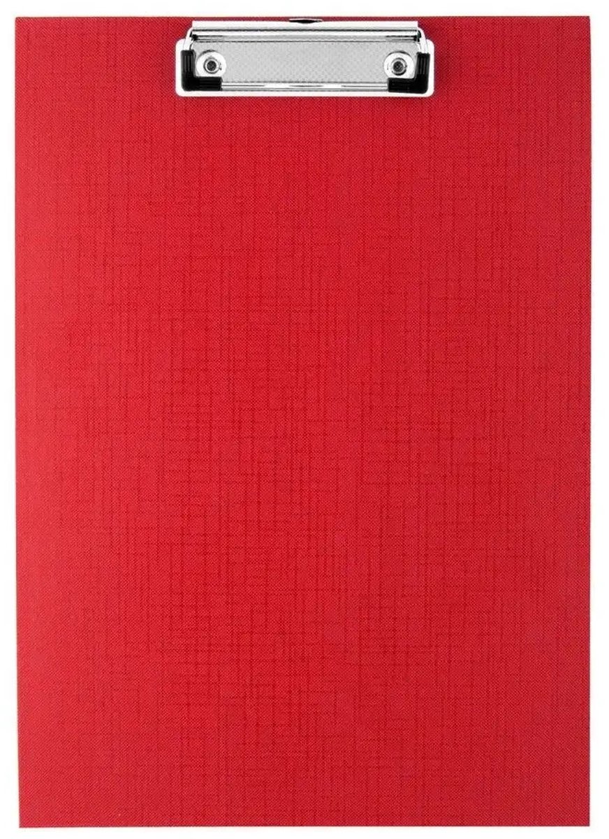 D.RECT Klembord A4 PVC Rood - Ideaal voor Notities Onderweg