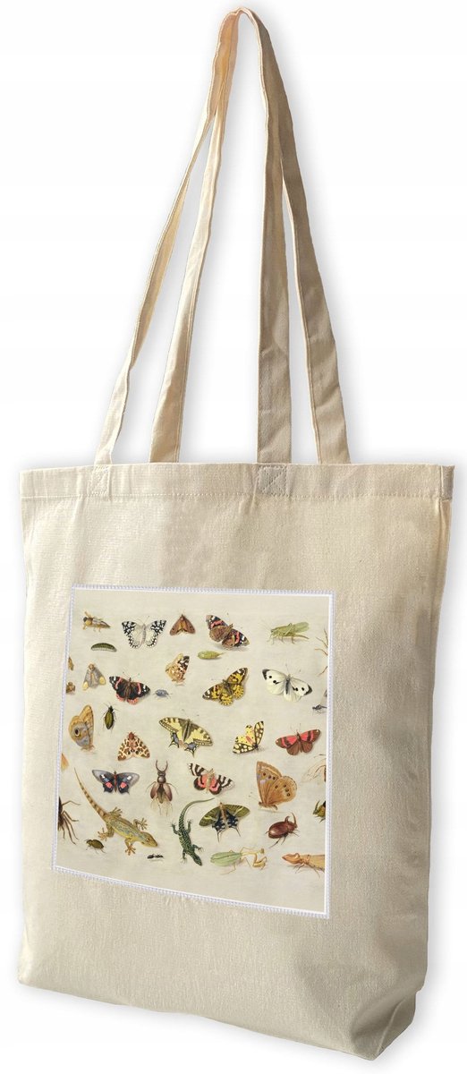 Shopper met insectenstudie Jan van Kessel print