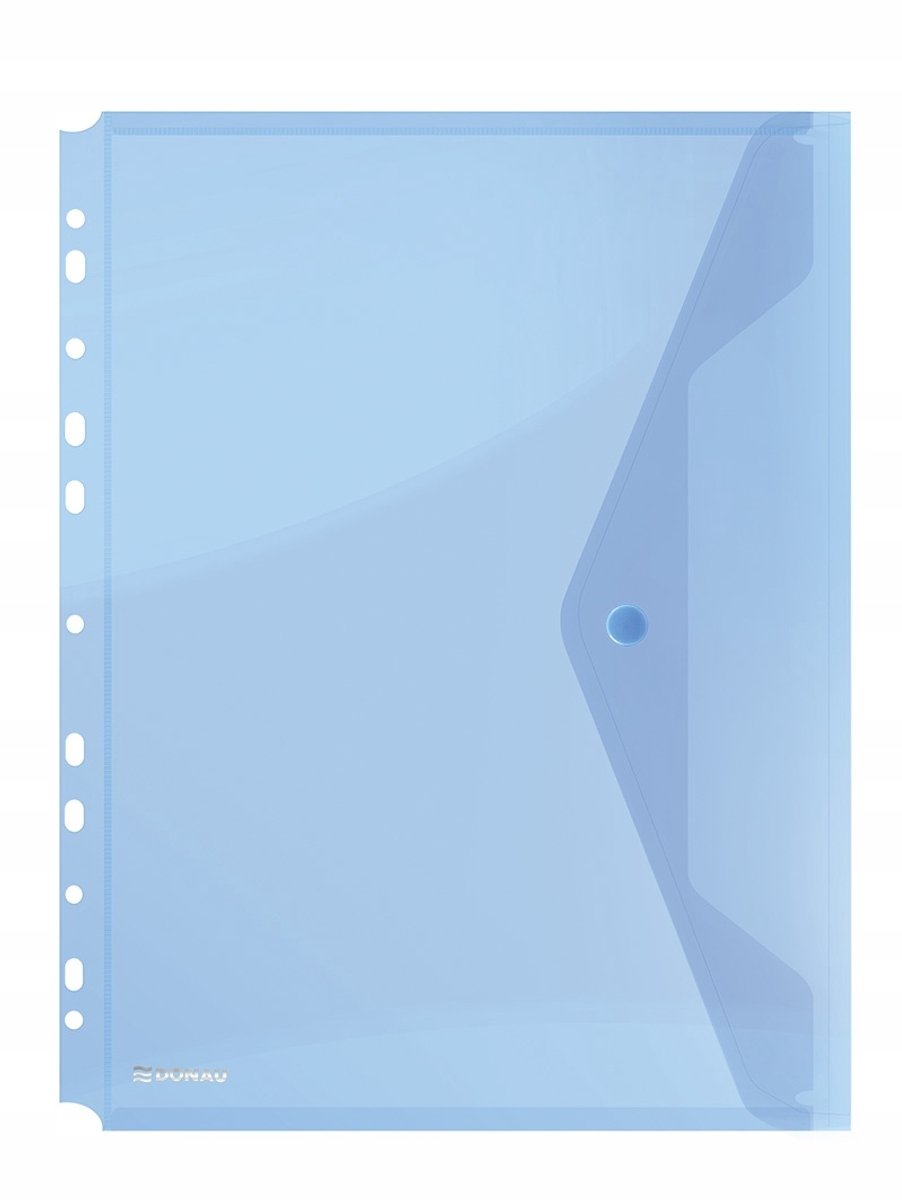 Donau A4 Kaart met Drukknop, Blauw, Europerforatie, PP