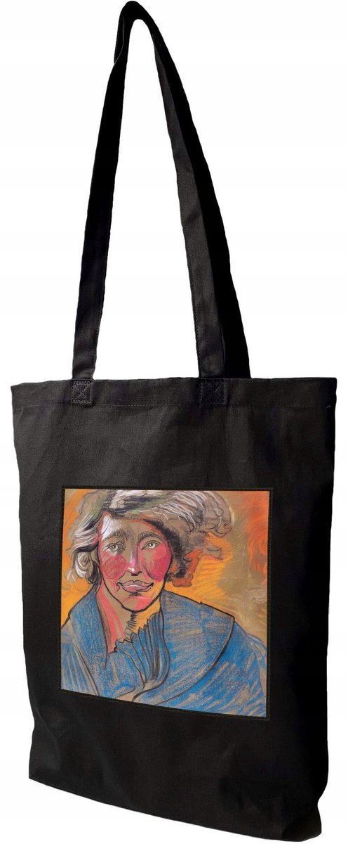 Shopper Tas met Witkacy Portret Print - Duurzaam & Stijlvol