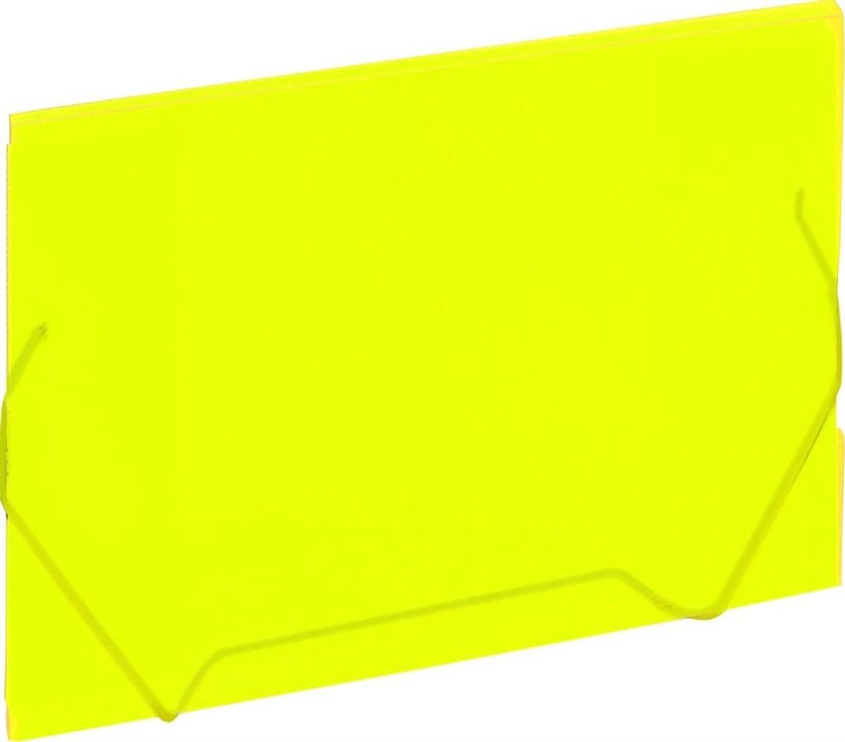 Gele A4 Plastic Map met Elastiek - Grand