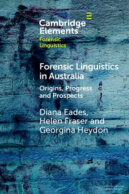 Elements in Forensic Linguistics - Forensic Linguistics in A ... - cover