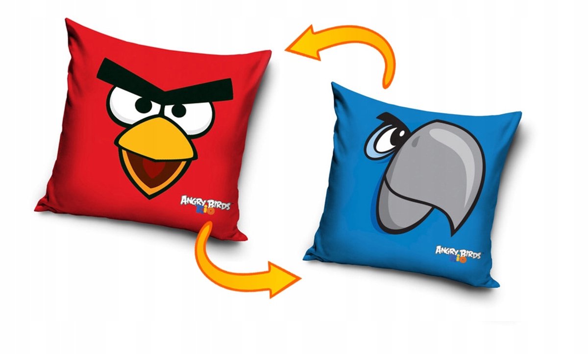 Kussensloop Angry Birds Rio 40x40 cm - 100% Katoen