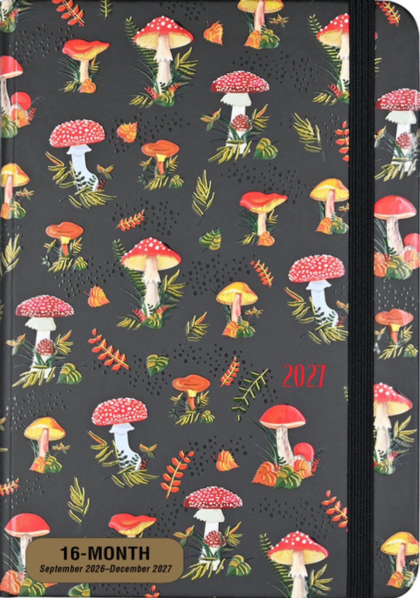 Mushrooms Compact diary 16-mnds 2027