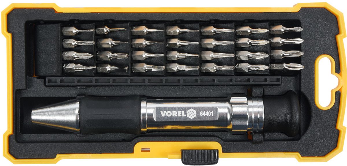 Vorel Precisie Schroevendraaierset met 29 Bits