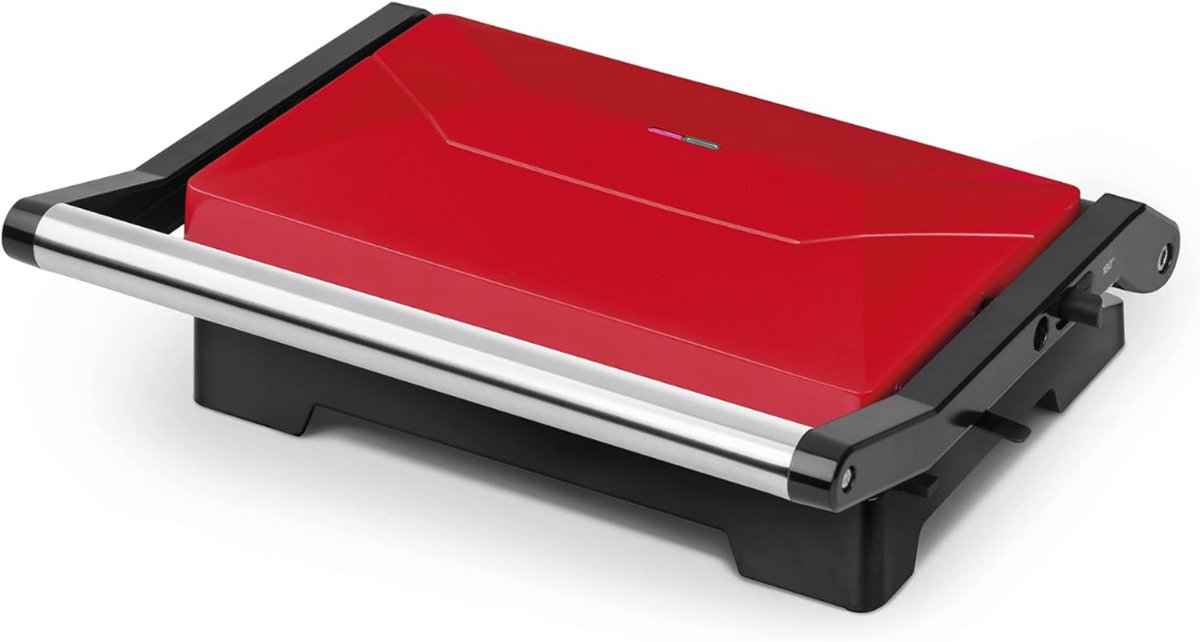 DailySupplies Contactgrill - Tosti Apparaat - Rood met zwart thumbnail 5