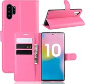 Samsung Galaxy Note 10 Plus hoesje (Note 10+), 3-in-1 bookcase, roze - GSM Hoesje / Telefoonhoesje Geschikt Voor: Samsung Galaxy Note 10 Plus