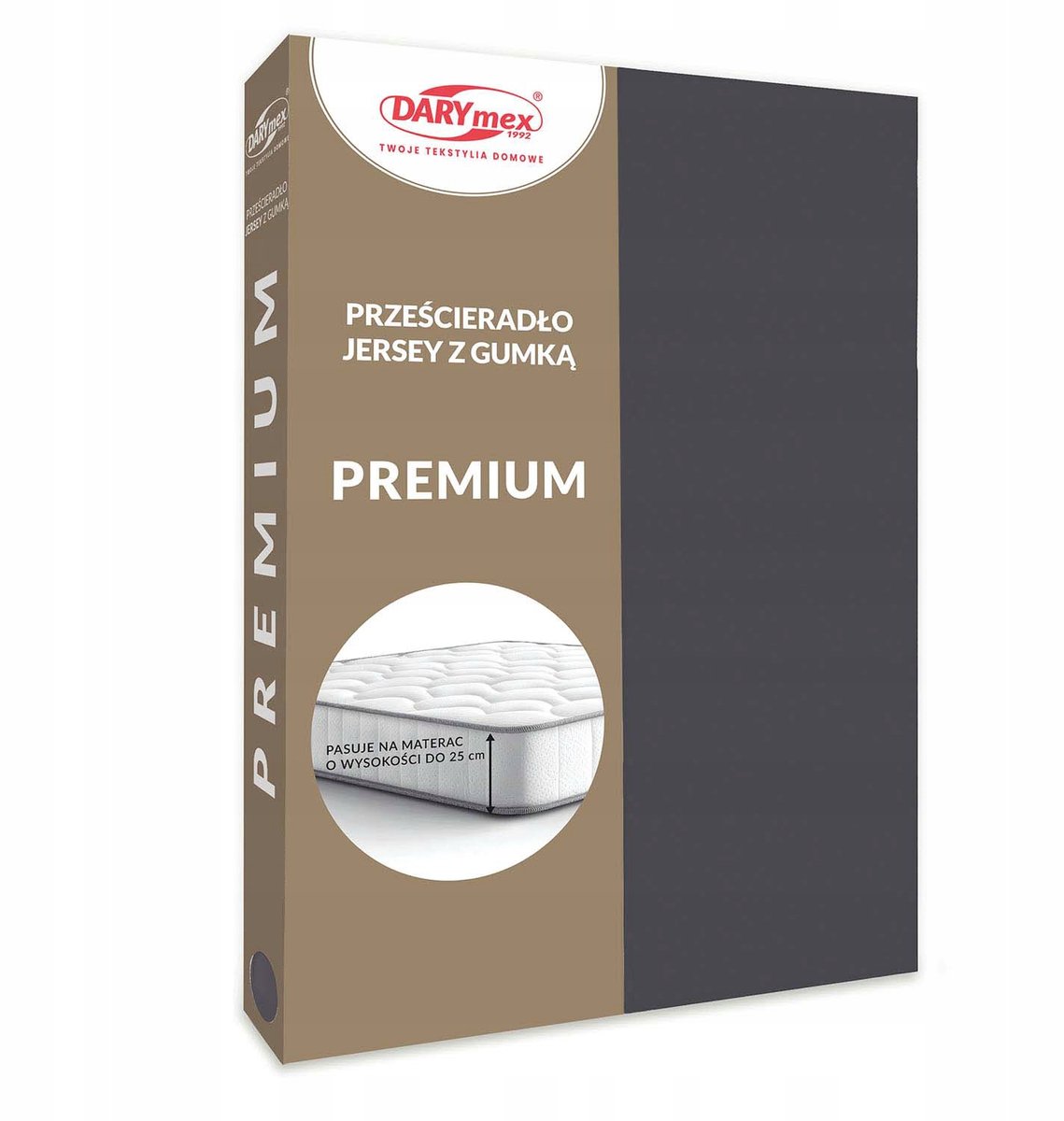 Jersey Hoeslaken Premium 120x200 Antraciet - 170g/m²