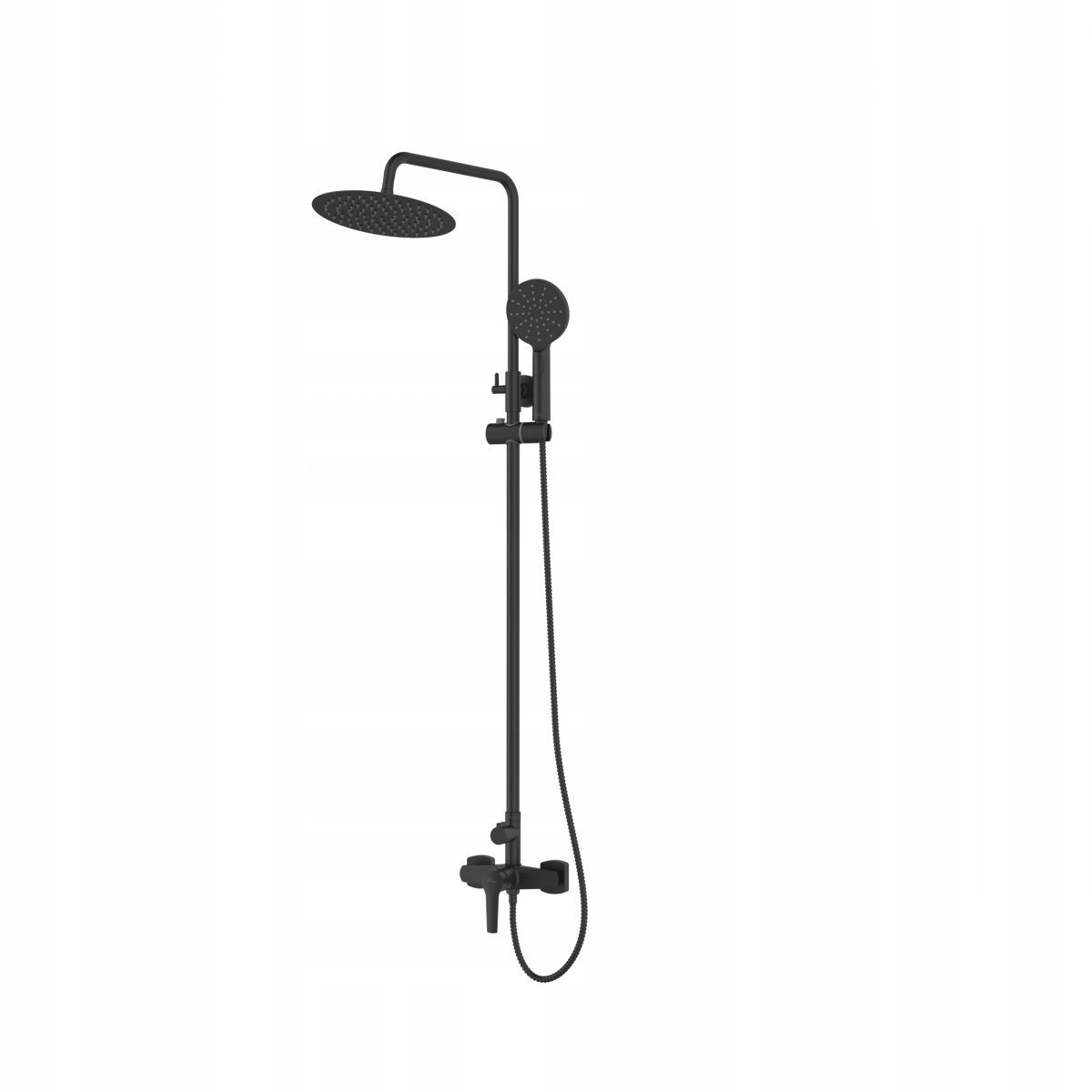 Invena FIRA Douchekolom Zwart - Opbouw, AU-71-D04