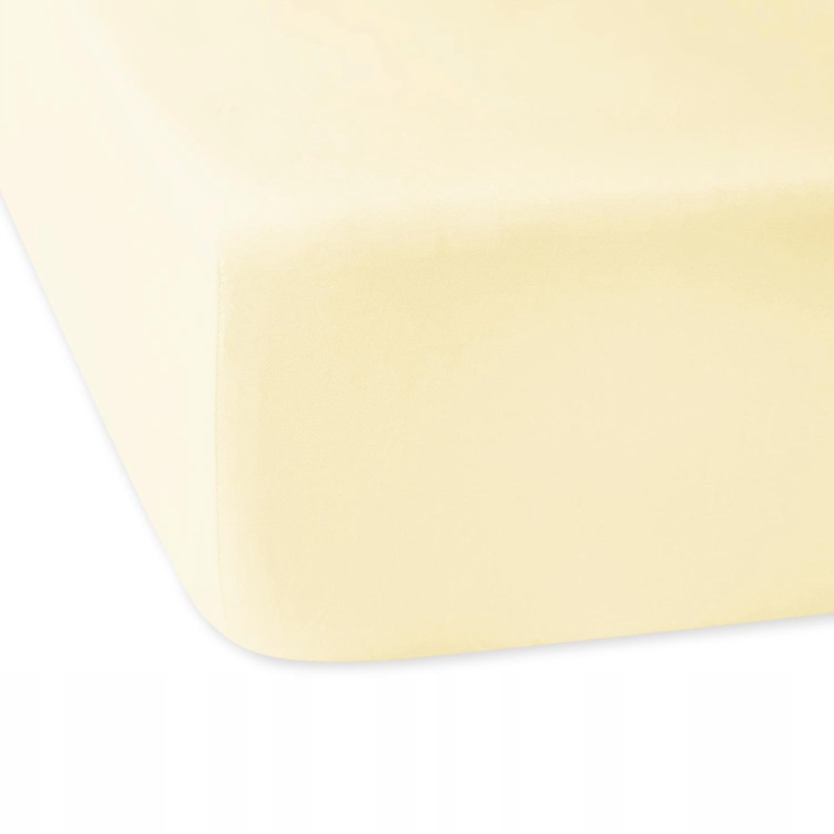 Crème satijnen laken met elastiek 180x200 cm