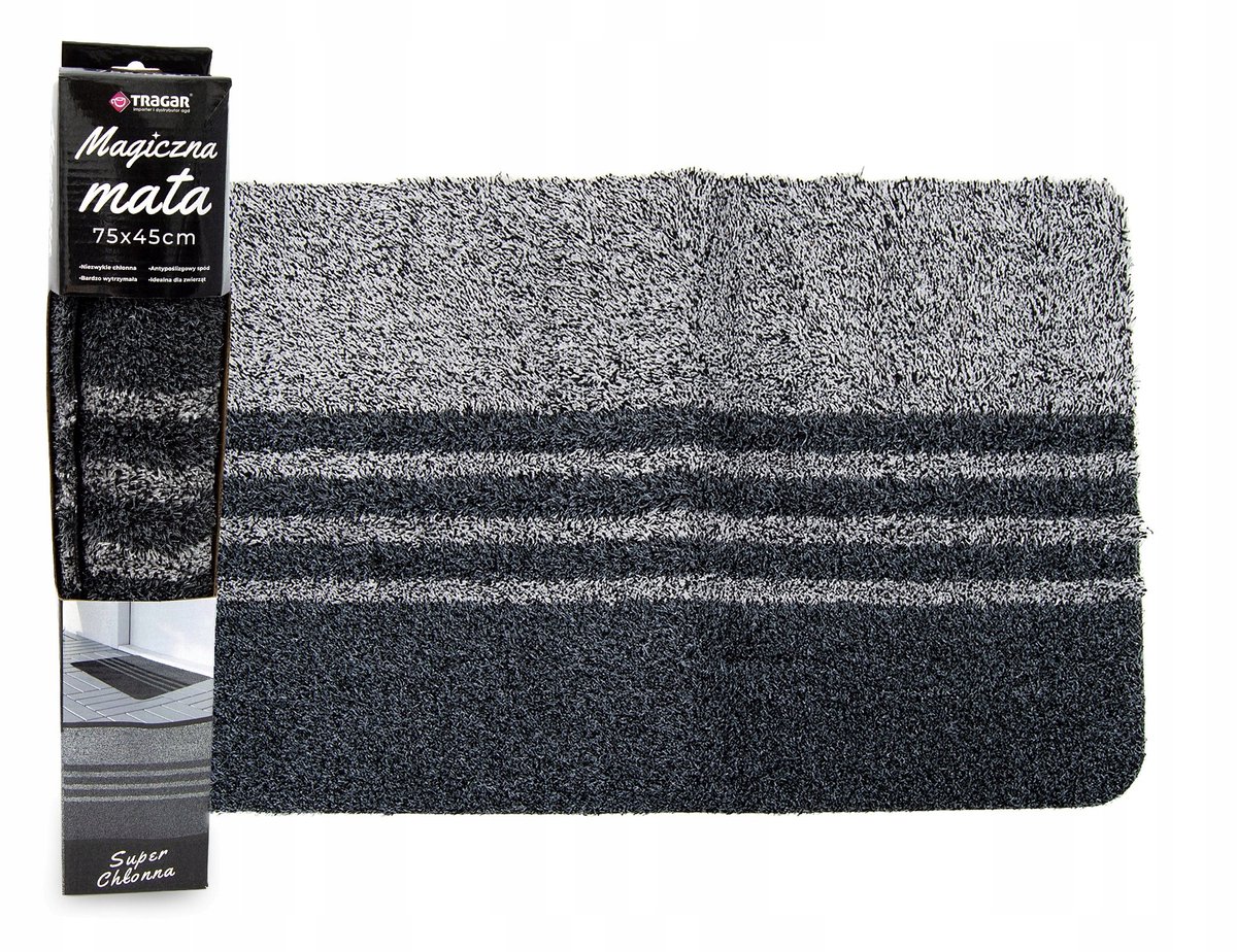 Magical Deurmat 75x45cm Lichtgrijs - Super Absorberend & Antislip