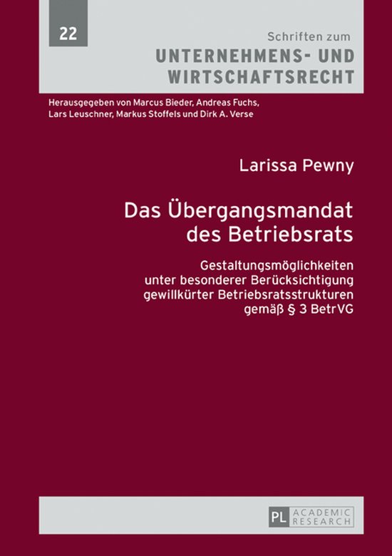Schriften zum Unternehmens- und Wirtschaftsrecht 22 - Das Ue ... - cover