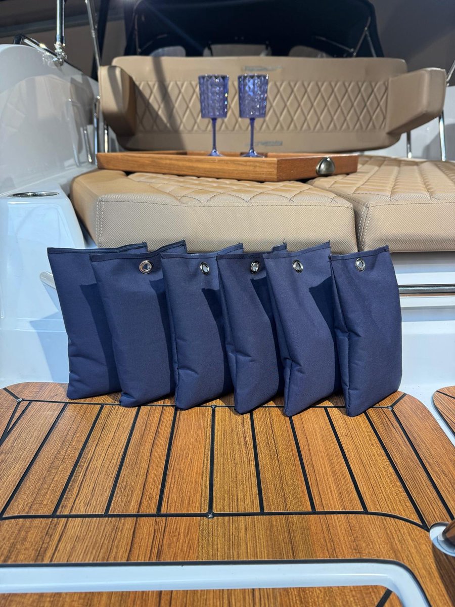 6X Grindzakjes Zandzakjes blauw - voor bootdekzeil - om waterzakken te voorkomen - 0,8kg
