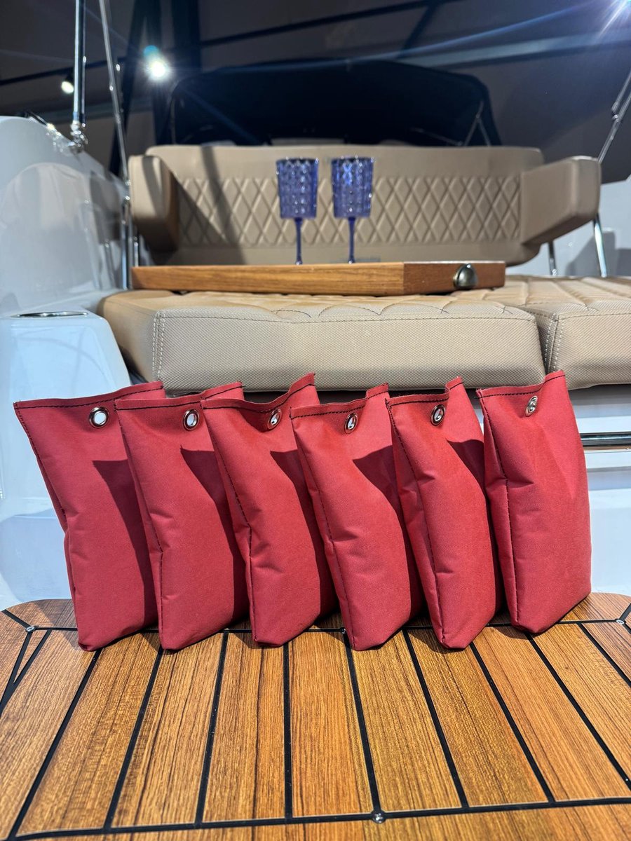 6X Grindzakjes Zandzakjes rood - voor bootdekzeil - om waterzakken te voorkomen - 0,8kg