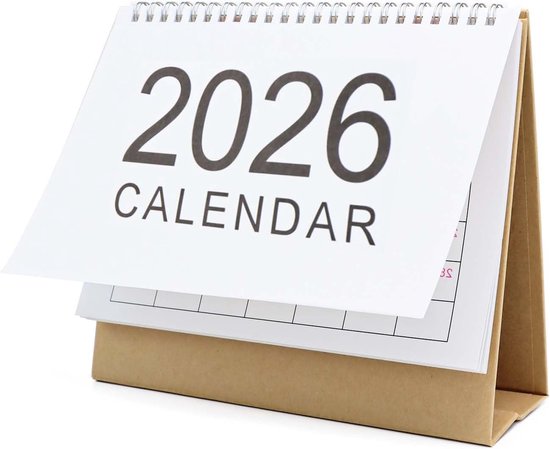 Mini-kalender 2025/2026, kleine tafelkalender, september 2025 tot december 2026, mini-bureaukalender, kleine familieplanner, groen