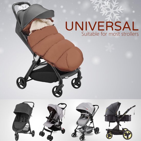 Unyqoos® Warme en comfortabele voetenzak voor kinderwagen en buggy in de winter — afbeelding 3