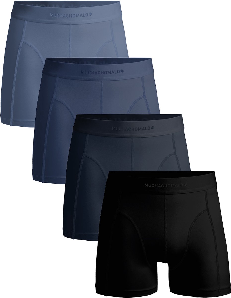 Muchachomalo – Boxershort Heren – Normale Lengte – Onderbroeken Heren – Boxershort – Ondergoed – Pima Katoen – 4 Pack – Maat 3XL
