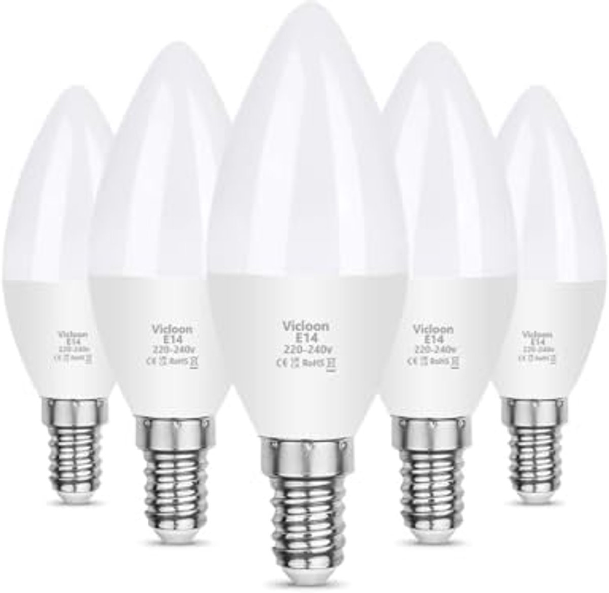 E14 LED Kaarslamp 5,5W Warm Wit 550 Lumen - Set van 5
