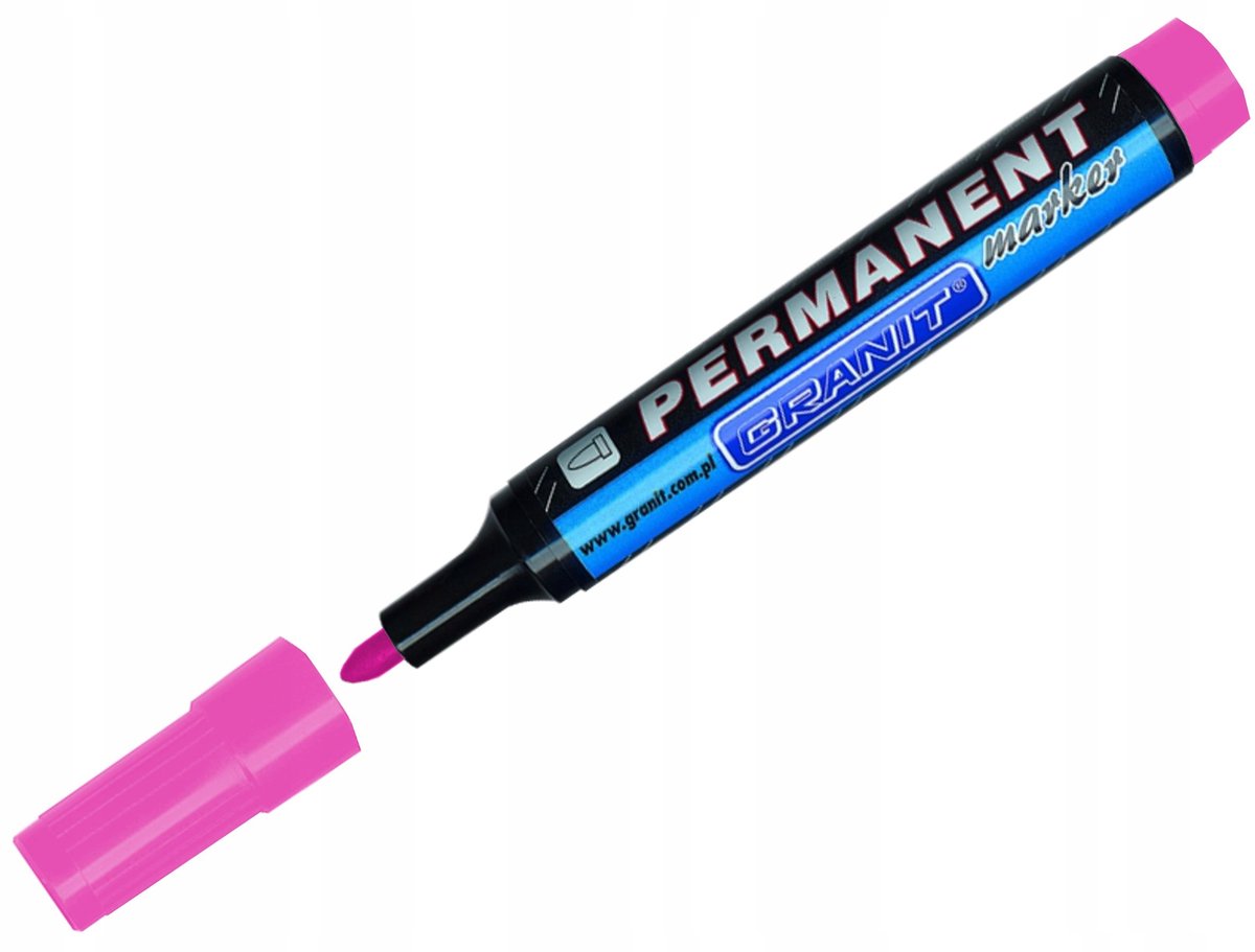 Granit Permanent Marker Waterdicht Fluorescerend Roze 3-4mm