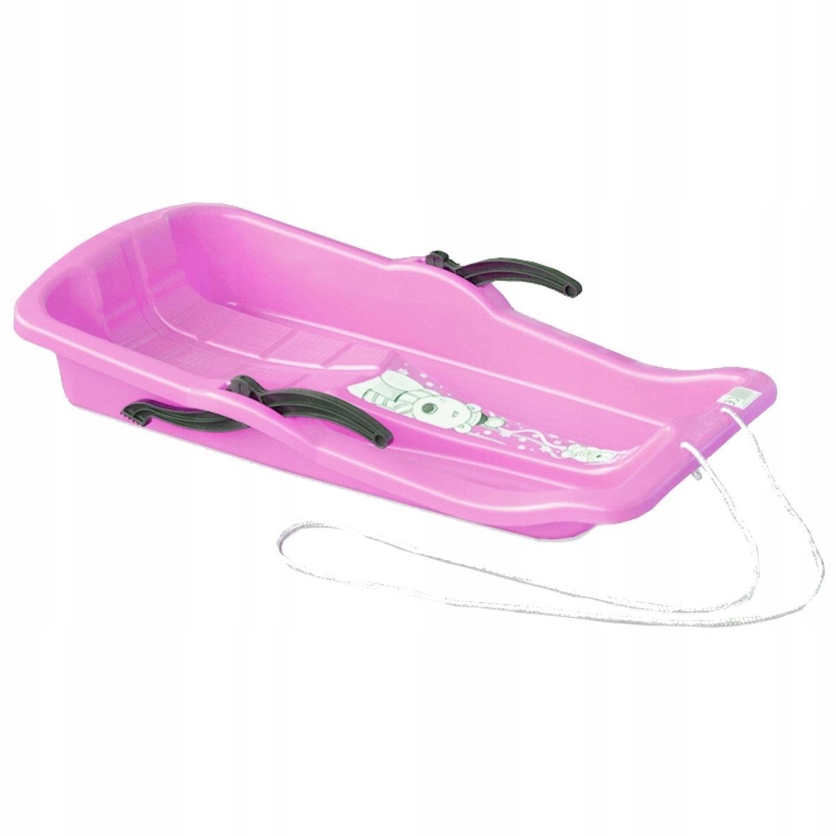 Roze Kinder Slee met Rugleuning en Remen - 80x43 cm