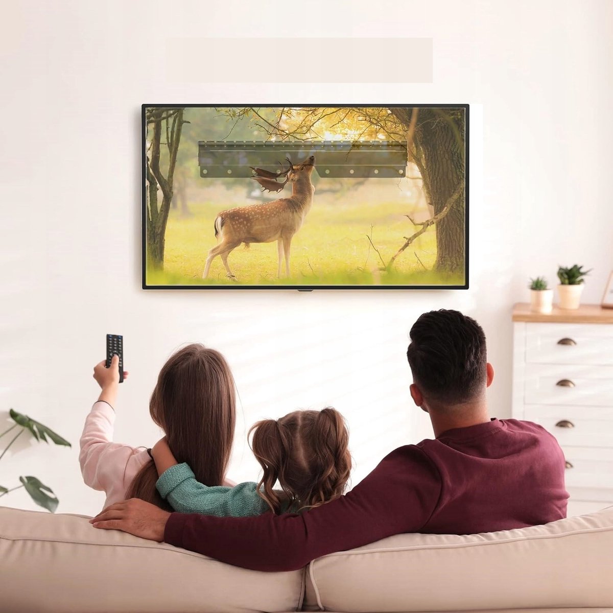 BONTEC TV Muurbeugel 26-55" VESA 400x400mm, 50kg Belastbaar