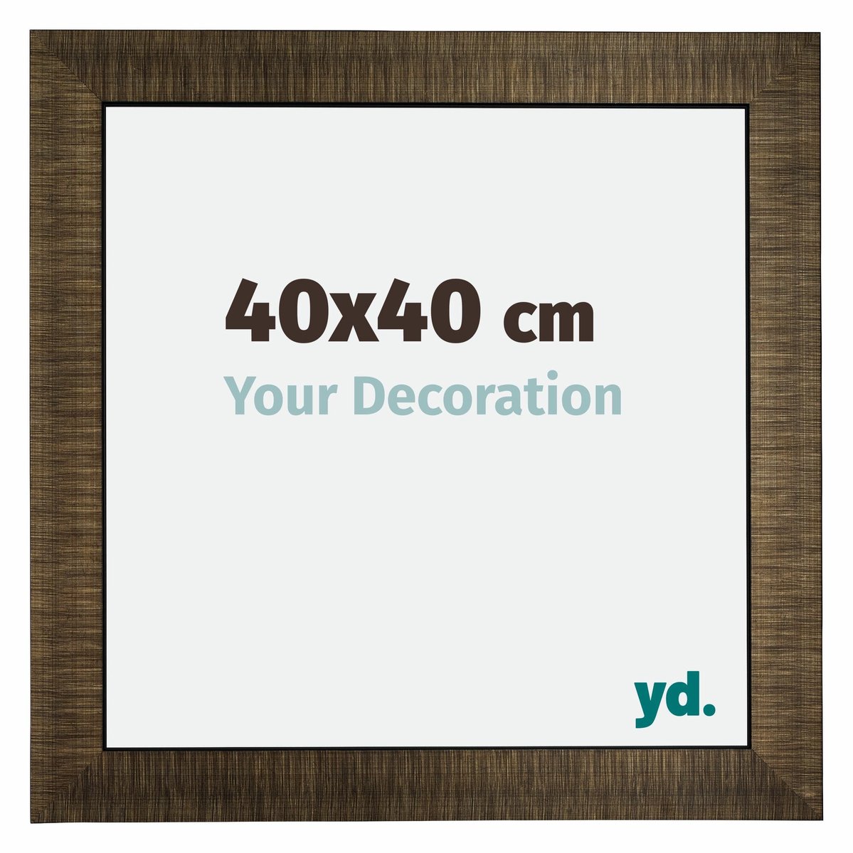 Your Decoration - Fotolijst 40x40 cm - Hout - Champagne Geborsteld - Leeds