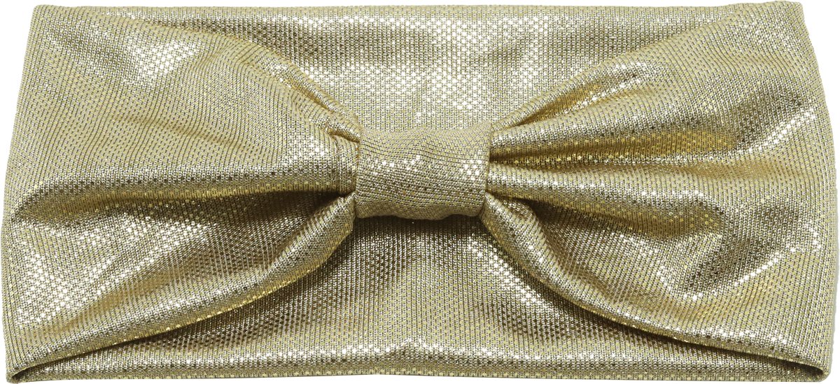 Emilie Collection – Haarband – Goud – Metallic Glans – Elastisch – Strikdetail