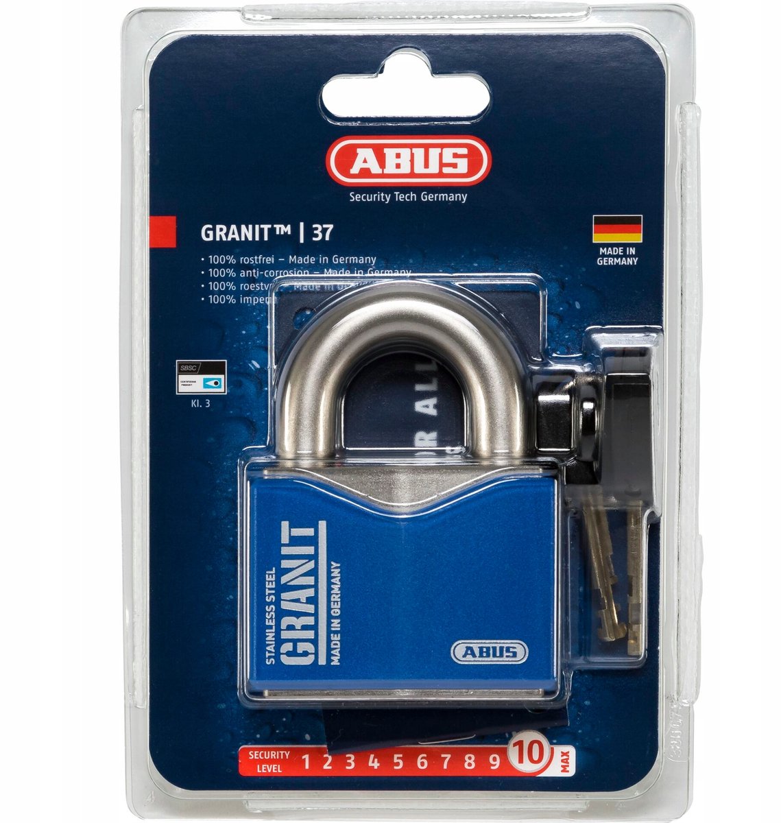 ABUS Granit 37ST/55 SL 10 veiligheidsslot - hoge kwaliteit
