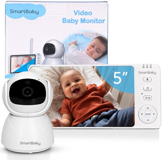 SmartBaby Babyfoon | Draaibare Camera en Monitor | 5 inch - SmartBaby® - €64,95