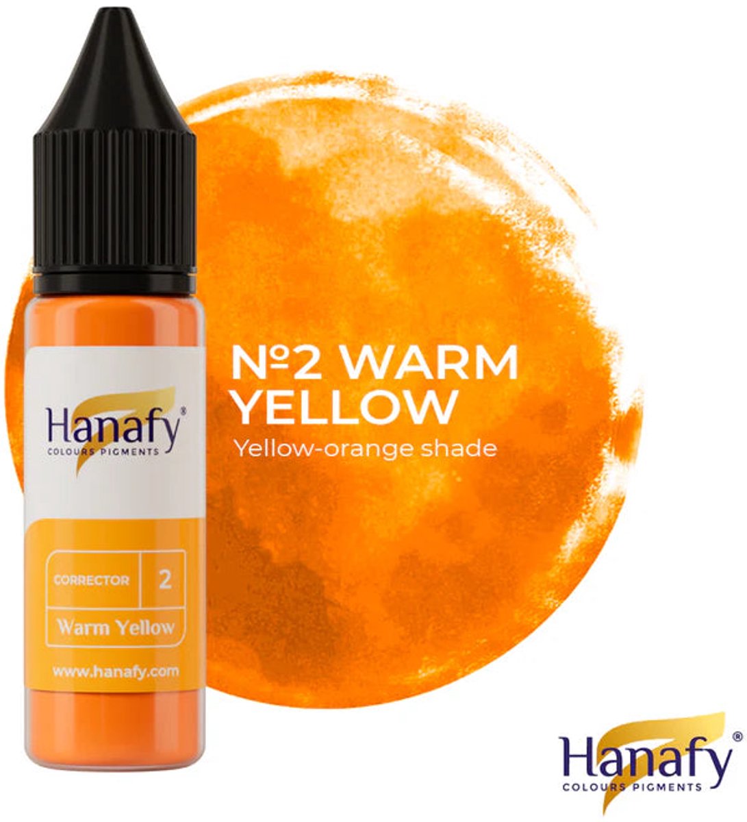 Hanafy No.2 – Warm Yellow Corrector – Pigment for Brows & Lips