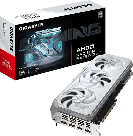 Gigabyte Radeon RX 9070 XT VGA GAMING ICE OC 16 GB