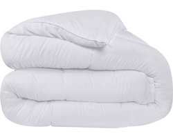 4 seizoenen dekbed ,Bedding 220x240 cm Dekbed Met Hoeklabs - Pluche Gesiliconiseerd Fiberfill, Doos Gestikt Dons Alternatief, Wit