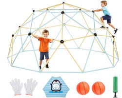 VEVOR Klimkoepel 305cm Geometrisch Klimrek met Basketbal/Net