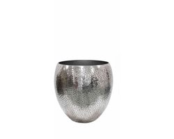 Ter Steege - Keramiek Bloempot - Zilver - D31 x H30 cm - Opening 25 cm