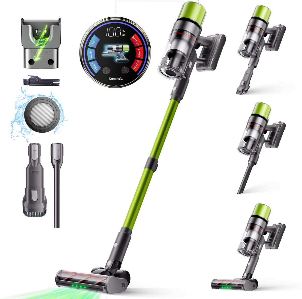 SMARTAI V7 Draadloze Stofzuiger met 650W Zuigkracht - SMARTAI - €109,00