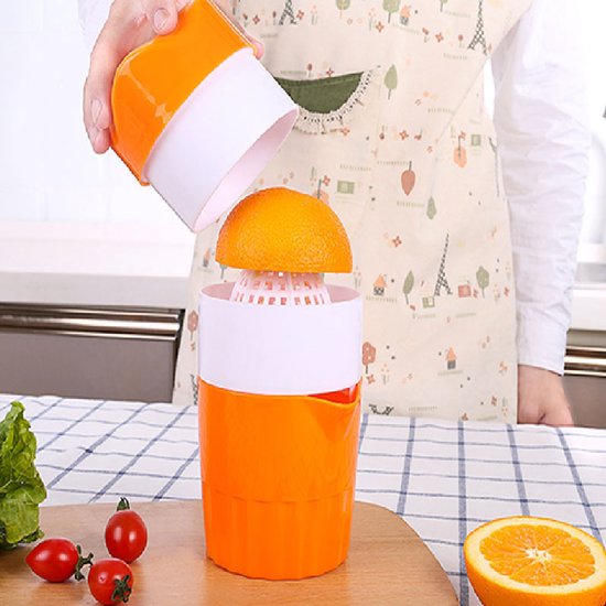 Handmatige sapcentrifuge voor thuis, sapfles, citruspers, handpersbeker van Merkloos — afbeelding 4