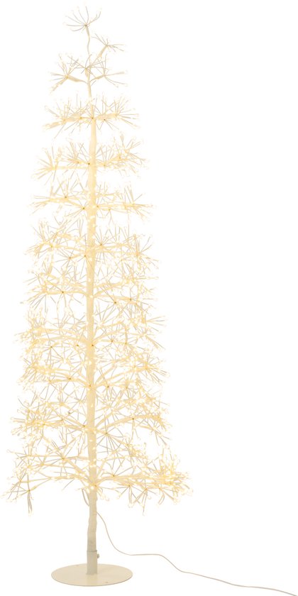 J-Line décoration Arbre - blanc chaud - acier - blanc - medium - LED