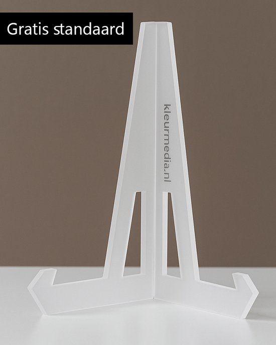 Carreau Amsterdam - 15 x 15 cm - Céramique - Souvenir décoratif - Avec support/chevalet transparent - Cadeau - Carreaux avec texte