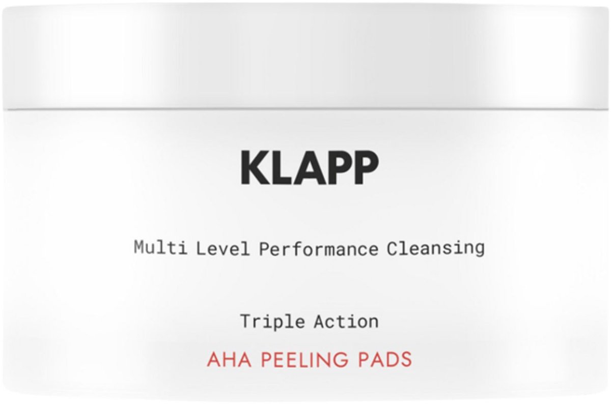 Klapp - Triple Action AHA Peeling Pads - 40 stuks - Verfijnt, egaliseert & verheldert de huid