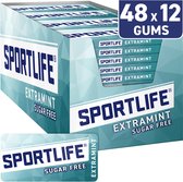 Sportlife Extramint kauwgom - showdoos - doos 48 Pakjes - 48x18g