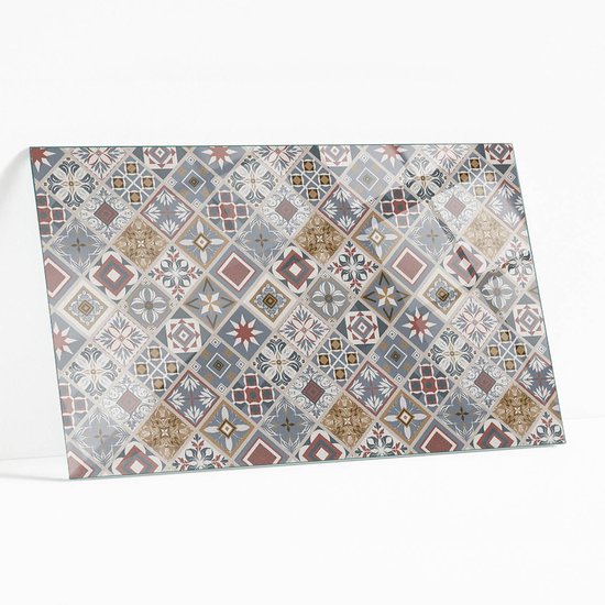 Antraciet Kristallook Tempered Glazen Spatbescherming Voor Achter De Kookplaat 52cm X 60cm Antraciet Kristallook Tempered Glazen Spatbescherming Voor Achter De Kookplaat 52cm X 60cm
