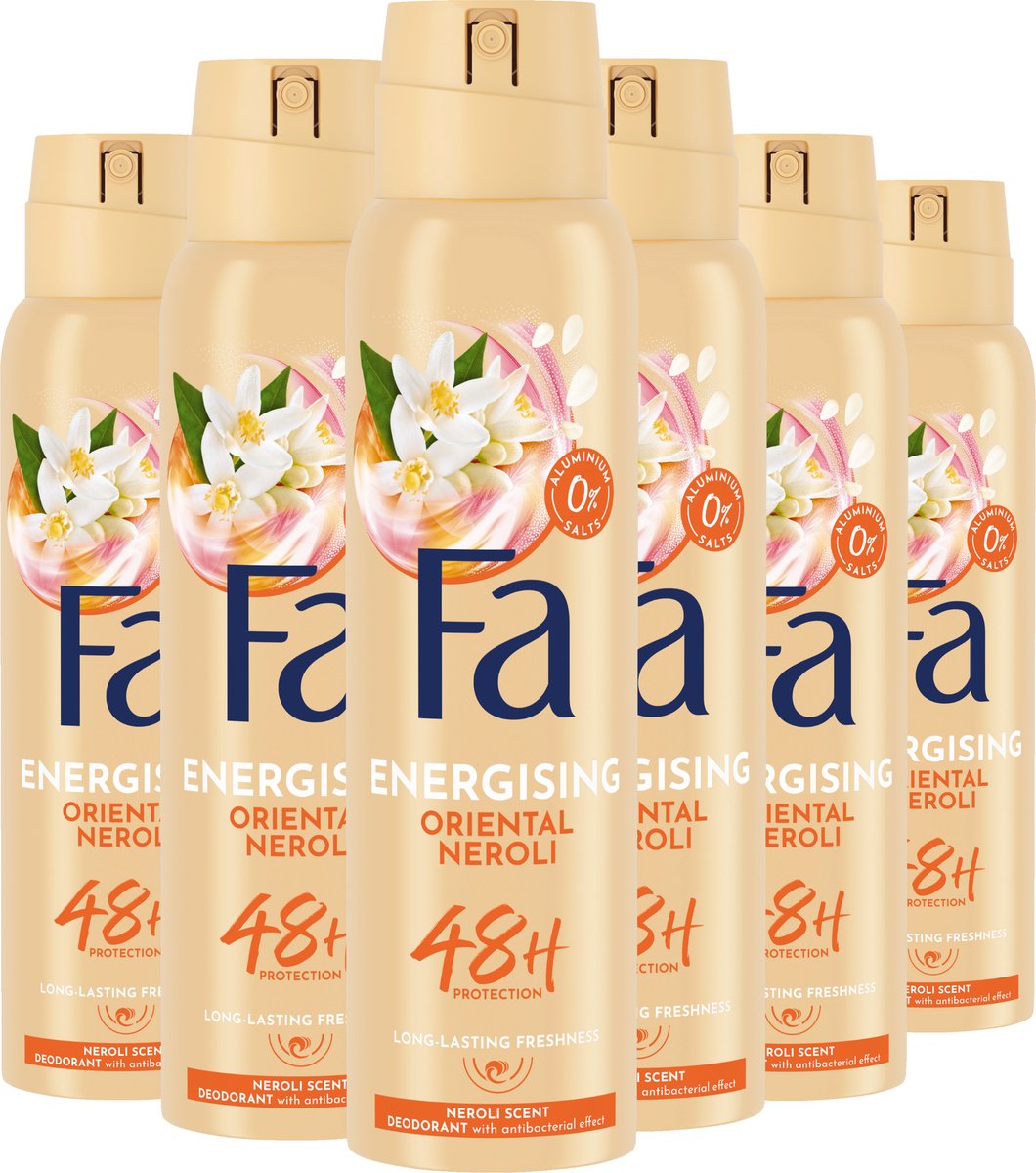 Fa Oriental Neroli Deodorant Spray 6x150ml - Voordeelverpakking