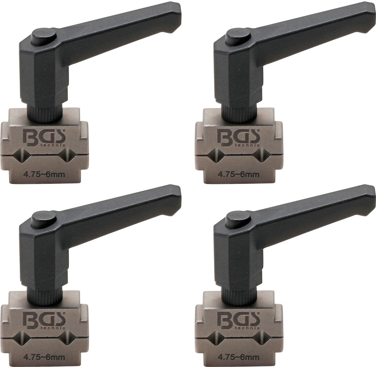 BGS Remleidingklemmenset 4,75 mm (3/16") 4-delig. - 9533-1